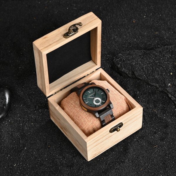BOBOBIRD – montre-bracelet en bois avec Logo personnalisé gravé pour hommes