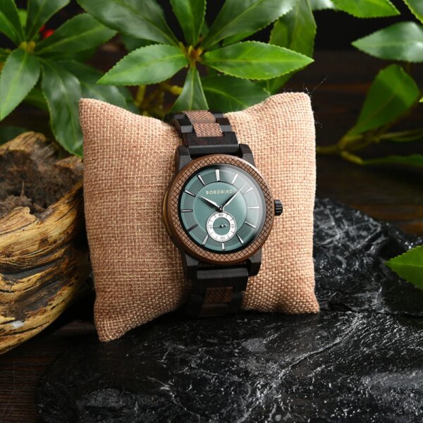 BOBOBIRD – montre-bracelet en bois avec Logo personnalisé gravé pour hommes