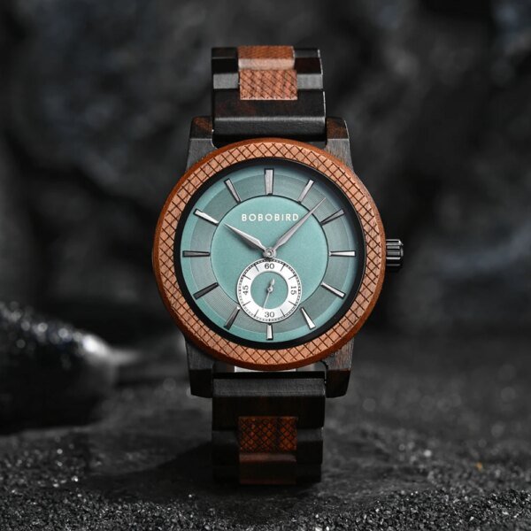 BOBOBIRD – montre-bracelet en bois avec Logo personnalisé gravé pour hommes