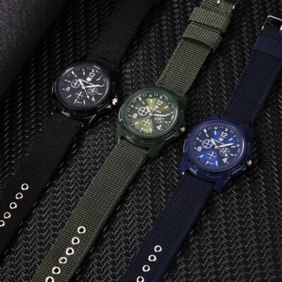 12328-71cfac.jpg Montre militaire en nylon pour homme, montres à quartz pour homme, bracelet en toile en tissu