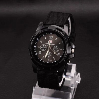12328-8afed8.jpg Montre militaire en nylon pour homme, montres à quartz pour homme, bracelet en toile en tissu