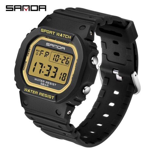 SANDA montre numérique Sport de plein air hommes montres de Sport pour hommes