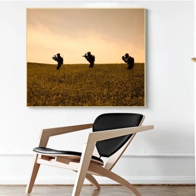Peinture sur toile des Forces spéciales militaires, affiche de soldat, impression HD