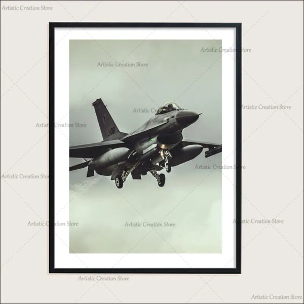Affiche d'avion de chasse pour la décoration intérieure, impression murale vintage – Image 2