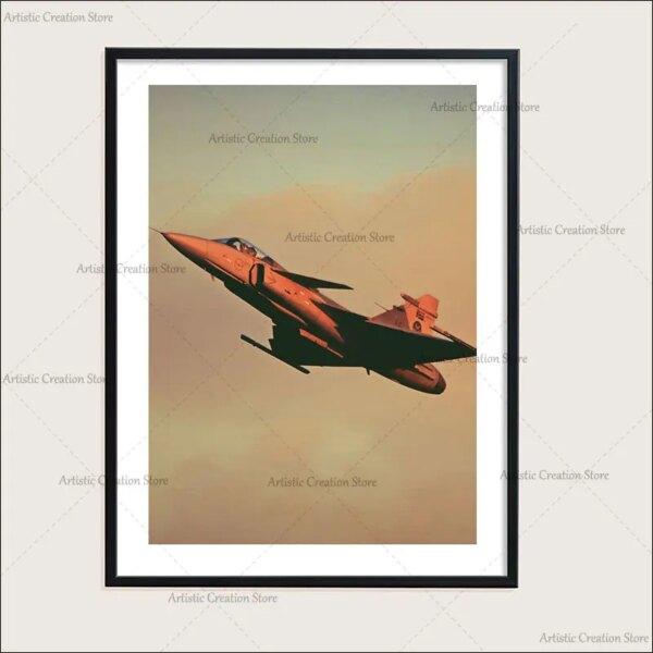 Affiche d'avion de chasse pour la décoration intérieure, impression murale vintage – Image 3