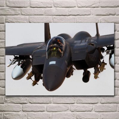 13426-e2bc5e.jpg Affiches sur le mur de F15 Jean Jet Military Elaurairplane, photo, décoration de la maison, salon, chambre à coucher, JZK08