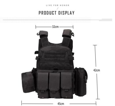 gilet tactique militaire Airsoft USMC, Molle, porte-plaque d'assaut de Combat, gilet tactique 3 couleurs CS