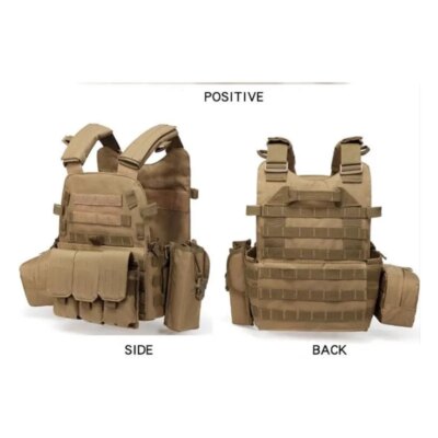 gilet tactique militaire Airsoft USMC, Molle, porte-plaque d'assaut de Combat, gilet tactique 3 couleurs CS