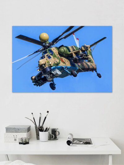 13517-f7038b.jpg Affiches murales en tissu pour hélicoptère militaire russe mi 28, avion havoc, image artistique