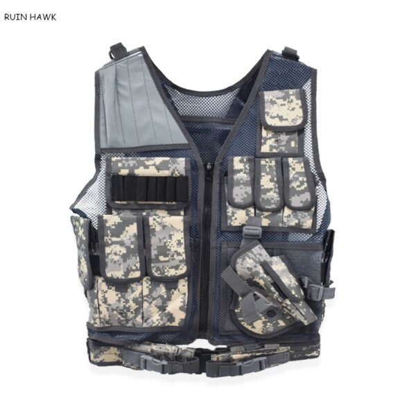 Armure Linge militaire DulglaArmy pour hommes, équipement de paintball CS Airsoft, glaçure Molle, chasse en plein air, 4 couleurs – Image 3