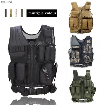 13574-88a91a.jpg Armure Linge militaire DulglaArmy pour hommes, équipement de paintball CS Airsoft, glaçure Molle, chasse en plein air, 4 couleurs