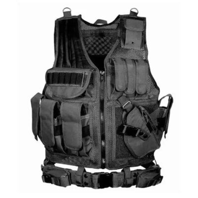 SWAT DulglaMilitary Skip Body Armor, Veste d'entraînement Airsoft