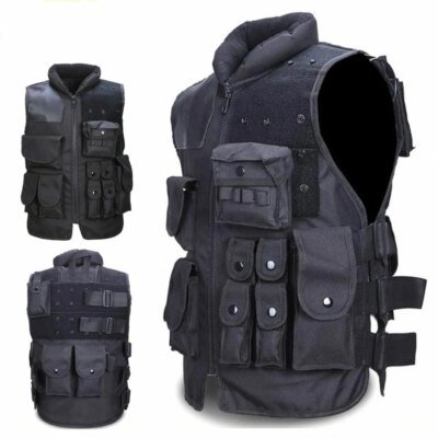 13881-9123e7.jpg Armure d'entraînement militaire en plein air CS, multi-poches, DulMolle GlaAirsoft Skip Armor