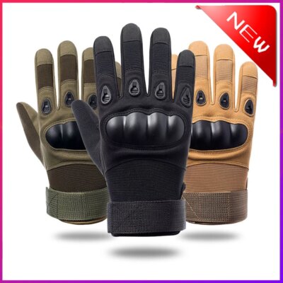 Gants de gymnastique tactique en plein air pour hommes et femmes, mitaines de l'armée avec coque de protection