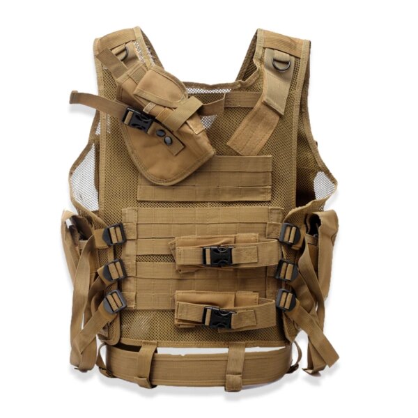 DulMolle-Armure militaire de protection multi-poches pour homme, équipement de chasse et paintball – Image 5