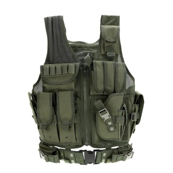 DulMolle-Armure militaire de protection multi-poches pour homme, équipement de chasse et paintball – Image 3