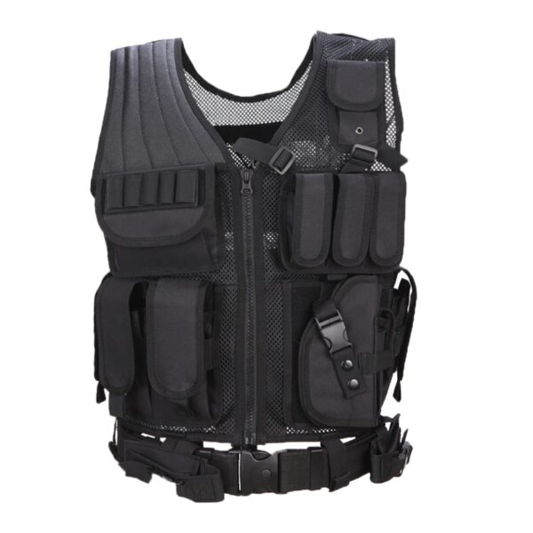 DulMolle-Armure militaire de protection multi-poches pour homme, équipement de chasse et paintball – Image 2