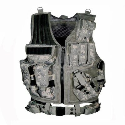 DulMolle-Armure militaire de protection multi-poches pour homme, équipement de chasse et paintball