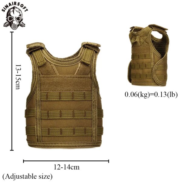 SINAIRSOFT-Couvre-bouteille Molle militaire, DulBeer, Refroidisseur de boissons, Gilet Kiev illage de Noël – Image 4