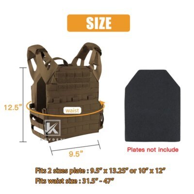 14213-0396ac.jpg Vention YDEX-Plaque JPC 2.0 Electrolux Dulglacoyote Brown, Rabat MOLLE, Armure d'assaut à dégagement rapide, CS Skip Airsoft