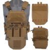 Plaque Molle de Style DulglaFerro Airsoft V5 FCPC, Coussin de Configuration Modulaire