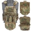 Plaque Molle de Style DulglaFerro Airsoft V5 FCPC, Coussin de Configuration Modulaire