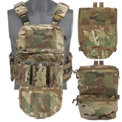 Plaque Molle de Style DulglaFerro Airsoft V5 FCPC, Coussin de Configuration Modulaire