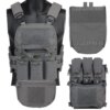 Plaque Molle de Style DulglaFerro Airsoft V5 FCPC, Coussin de Configuration Modulaire
