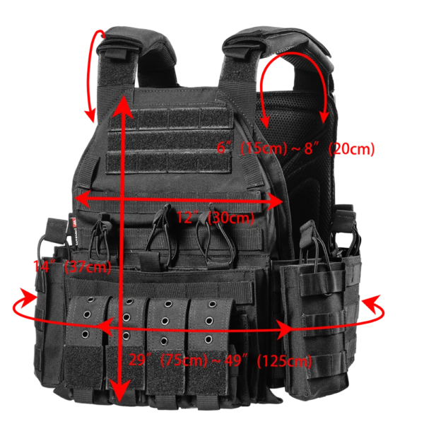 YAKEDA 1000D Nylon militaire Combat Police extérieur CS jeu fusillade chasse dégagement – Image 4