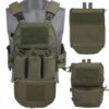 Plaque Molle de Style DulglaFerro Airsoft V5 FCPC, Coussin de Configuration Modulaire