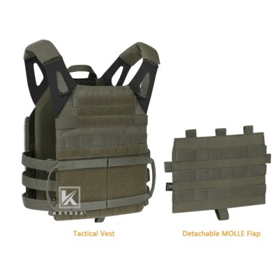 KRYDEX – gilet porte-plaque tactique JPC 2.0, dégagement rapide, sangle d'épaule, armure militaire Airsoft Molle, gilet de chasse