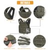 KRYDEX – gilet porte-plaque tactique JPC 2.0, dégagement rapide, sangle d'épaule, armure militaire Airsoft Molle, gilet de chasse