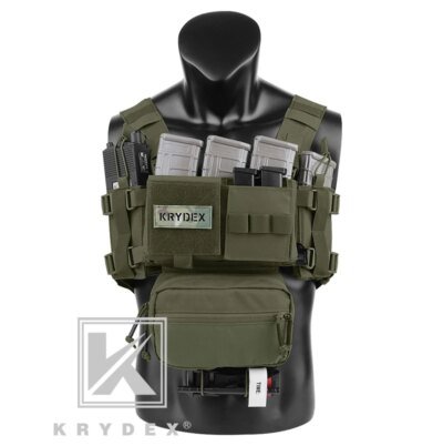 14320-346c8f.jpg KRYDEX – gilet tactique militaire MK3, équipement de poitrine, Mini spirite Airsoft