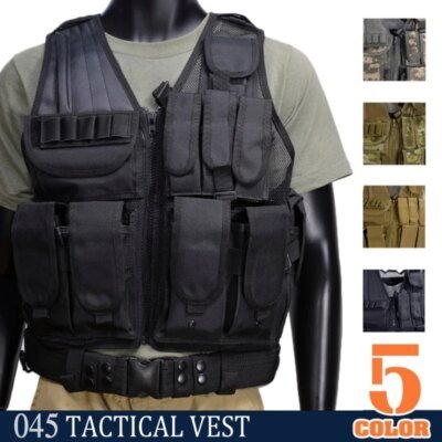 14373-a1f922.jpg Gilet tactique Molle Airsoft, Camouflage SWAT Police militaire, Combat Paintball chasse, gilet d'assaut