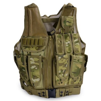 14376-1f7b6d.jpg Gilet tactique Molle Airsoft, Camouflage SWAT Police militaire, Combat Paintball chasse, gilet d'assaut