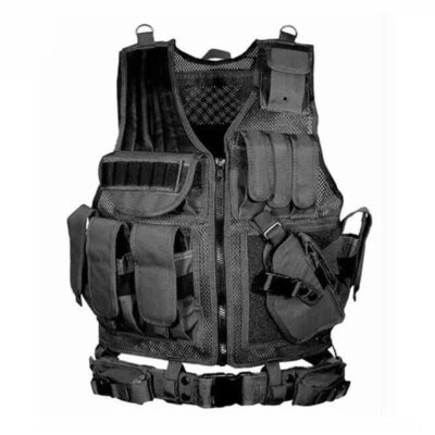 Équipement militaire DulglaPolice Training Skip Armor, gilets de protection Airsoft GlaMolle
