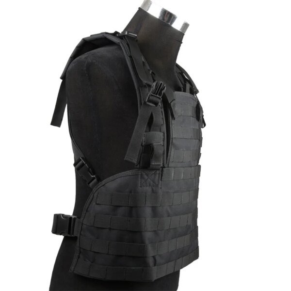 SOETAC – gilet de Police tactique CS Molle, Simple, porte-plaque réglable, Paintball