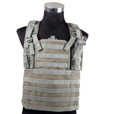 SOETAC – gilet de Police tactique CS Molle, Simple, porte-plaque réglable, Paintball