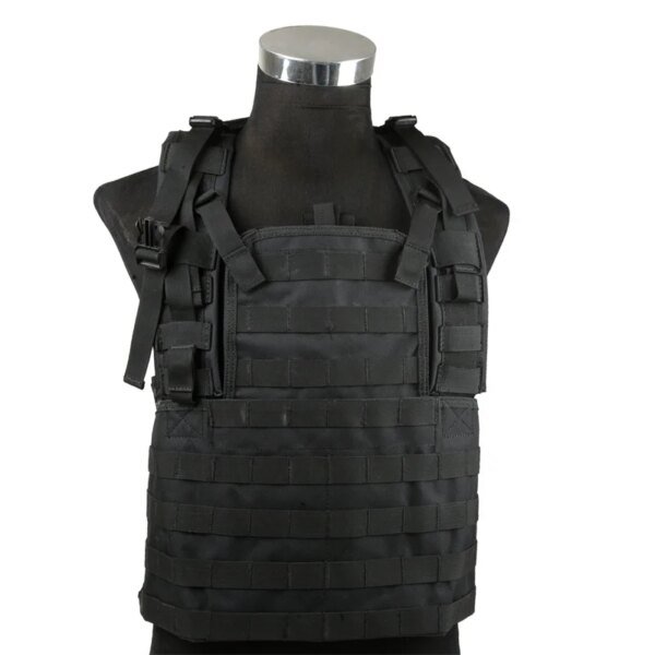SOETAC – gilet de Police tactique CS Molle, Simple, porte-plaque réglable, Paintball