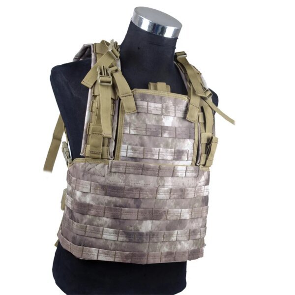 SOETAC – gilet de Police tactique CS Molle, Simple, porte-plaque réglable, Paintball