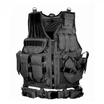 Équipement militaire DulglaPolice Training Skip Armor, gilets de protection Airsoft GlaMolle