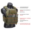 Gilet d'armure tactique en Nylon 1000D, gilet tactique de l'armée de Police, porte-plaque
