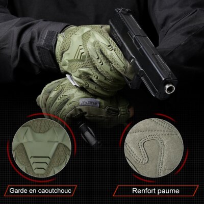 Gants tactiques camouflage, militaire, cyclisme, Sport, moto vélo vtt escalade, Paintball