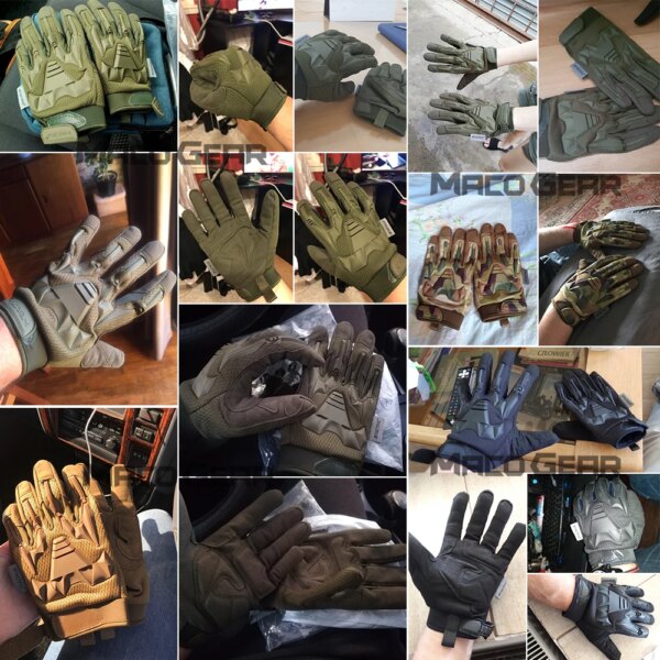 Gants tactiques camouflage, militaire, cyclisme, Sport, moto vélo vtt escalade, Paintball – Image 2