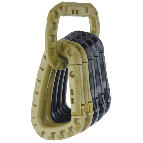 5pcs 8.5cm Tactique Sac À Dos Boucle Rapide Tactique Mousqueton En Plastique