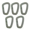 5pcs 8.5cm Tactique Sac À Dos Boucle Rapide Tactique Mousqueton En Plastique