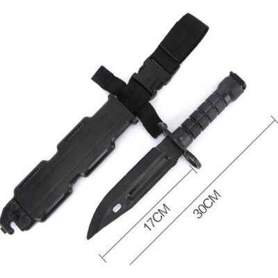 14784-1a7eaa.jpg Couteau tactique en caoutchouc modèle poignard M9 pour cadeau, jouet Fan de l'armée, jeu CS