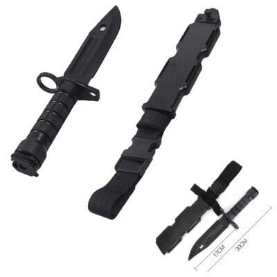 14784-cd59ba.jpg Couteau tactique en caoutchouc modèle poignard M9 pour cadeau, jouet Fan de l'armée, jeu CS