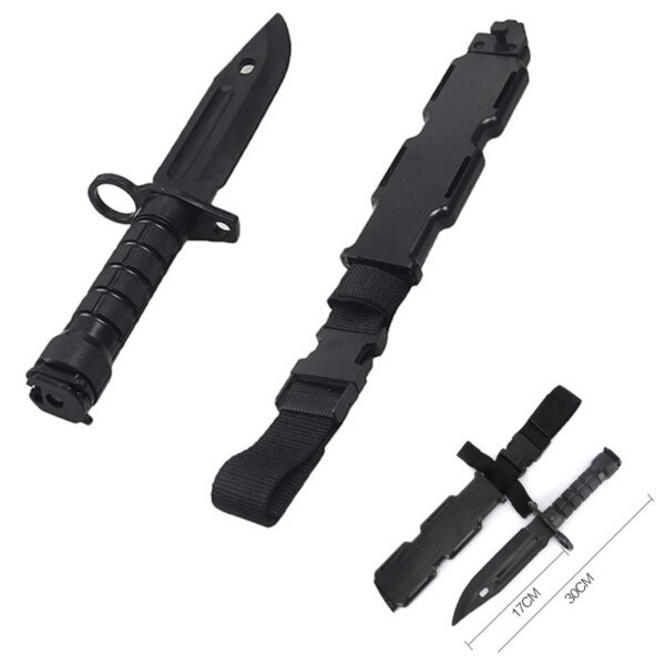 14784-cd59ba.jpg Couteau tactique en caoutchouc modèle poignard M9 pour cadeau, jouet Fan de l'armée, jeu CS