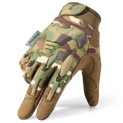 Gants tactiques camouflage, militaire, cyclisme, Sport, moto vélo vtt escalade, Paintball